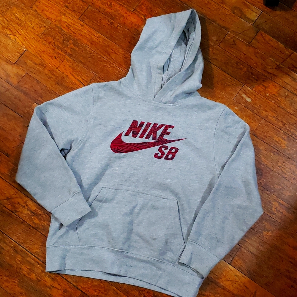 Yth Lg grey Nike SB hoodie